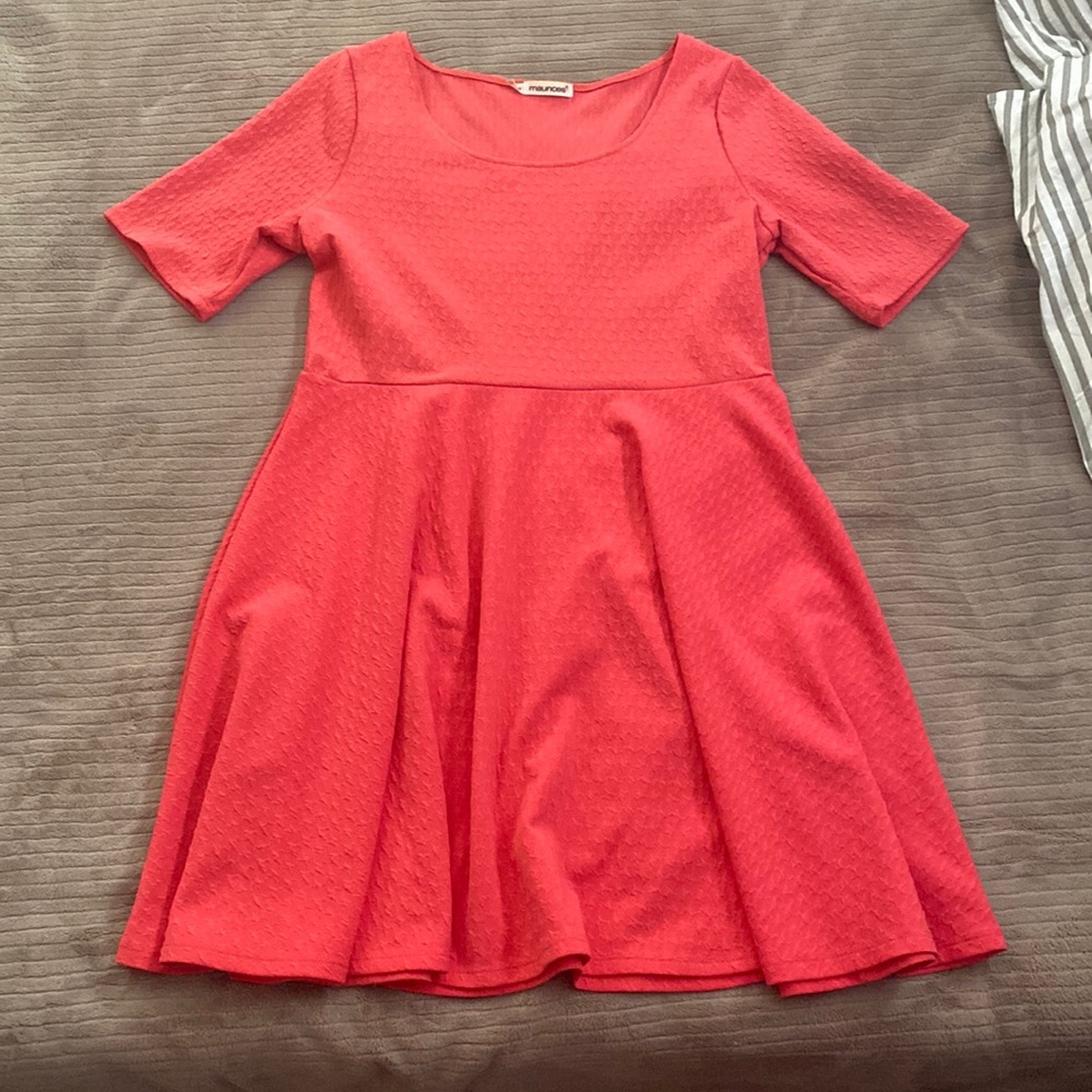Coral Maurices dress